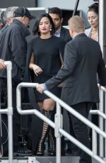 DEMI LOVATO and Wilmer Valderrama Leaves Jimmy Kimmel 05/24/2016