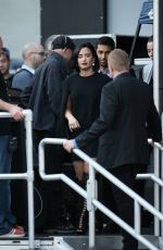 DEMI LOVATO and Wilmer Valderrama Leaves Jimmy Kimmel 05/24/2016