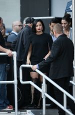 DEMI LOVATO and Wilmer Valderrama Leaves Jimmy Kimmel 05/24/2016