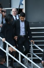 DEMI LOVATO and Wilmer Valderrama Leaves Jimmy Kimmel 05/24/2016