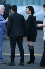 DEMI LOVATO and Wilmer Valderrama Leaves Jimmy Kimmel 05/24/2016