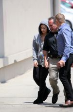 DEMI LOVATO Arrives at Jimmy Kimmel Live in Hollywood 05/24/2016
