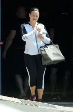 DEMI LOVATO Leaves a Gym in Los Angeles 05/11/2016
