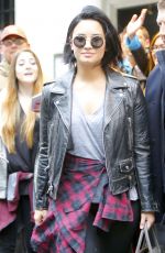 DEMI LOVATO Leaves Her Hotel in New York 05/03/2016