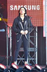 DEMI LOVATO Sound Checking for Jimmy Kimmel Live 05/24/2016