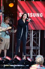 DEMI LOVATO Sound Checking for Jimmy Kimmel Live 05/24/2016