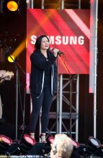 DEMI LOVATO Sound Checking for Jimmy Kimmel Live 05/24/2016