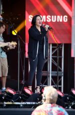 DEMI LOVATO Sound Checking for Jimmy Kimmel Live 05/24/2016