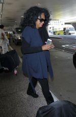 DIANA ROSS at LAX Airport in Los Angeles 05/17/2016