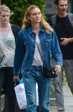 DIANE KRUGER in Jeans Out in New York 05/13/2016