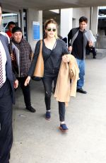 ELIZABETH OLSEN at LAX Airport in Los Angeles 05/07/2016
