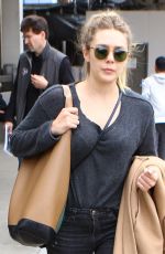 ELIZABETH OLSEN at LAX Airport in Los Angeles 05/07/2016