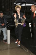 ELLE FANNING Arrives at a Hotel in New York 05/01/2016