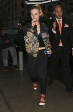 ELLE FANNING Arrives at a Hotel in New York 05/01/2016