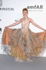 ELLE FANNING at Amfar