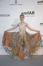 ELLE FANNING at Amfar