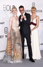 ELLE FANNING at Amfar