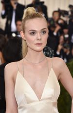 ELLE FANNING at Costume Institute Gala 2016 in New York 05/02/2016