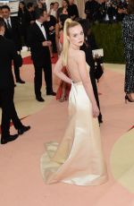 ELLE FANNING at Costume Institute Gala 2016 in New York 05/02/2016