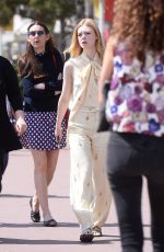 ELLE FANNING Out and About in Los Angeles 05/22/2016