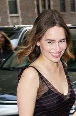 EMILIA CLARKE Arrives at Barnes & Noble in New York 05/20/2016