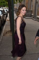 EMILIA CLARKE Arrives at Barnes & Noble in New York 05/20/2016