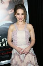 EMILIA CLARKE at Me Before You Premiere in New York 05/23/2016