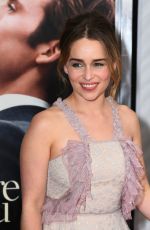 EMILIA CLARKE at Me Before You Premiere in New York 05/23/2016