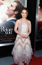 EMILIA CLARKE at Me Before You Premiere in New York 05/23/2016