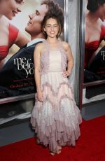 EMILIA CLARKE at Me Before You Premiere in New York 05/23/2016