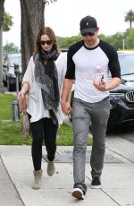 EMILY BLUNT at Balayage by Nancy Braunin Salon in Beverly Hills 05/25/2016