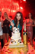 EMILY RATAJKOWSKI Celebrates Her Birthday at Intrique in Las Vegas 05/28/2016