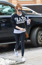 EMMA ROBERTS Arrives at a Gym in New York 04/30/2016