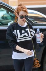 EMMA ROBERTS Arrives at a Gym in New York 04/30/2016