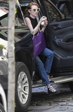 EMMA ROBERTS Arrives at Her Hotel in New York 05/01/2016