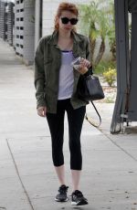 EMMA ROBERTS at a Gym in West Hollywood 05/09/2016