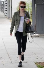 EMMA ROBERTS at a Gym in West Hollywood 05/09/2016