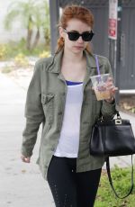 EMMA ROBERTS at a Gym in West Hollywood 05/09/2016