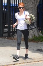 EMMA ROBERTS at a Gym in West Hollywood 05/09/2016