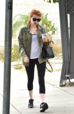 EMMA ROBERTS at a Gym in West Hollywood 05/09/2016