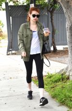EMMA ROBERTS at a Gym in West Hollywood 05/09/2016
