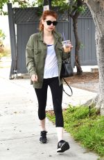 EMMA ROBERTS at a Gym in West Hollywood 05/09/2016