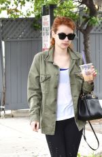 EMMA ROBERTS at a Gym in West Hollywood 05/09/2016