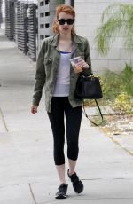 EMMA ROBERTS at a Gym in West Hollywood 05/09/2016