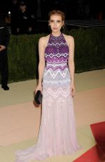 EMMA ROBERTS at Costume Institute Gala 2016 in New York 05/02/2016
