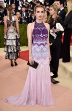 EMMA ROBERTS at Costume Institute Gala 2016 in New York 05/02/2016
