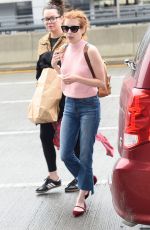 EMMA ROBERTS at JFK Airport in New York 05/03/2016