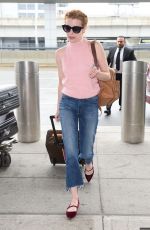 EMMA ROBERTS at JFK Airport in New York 05/03/2016