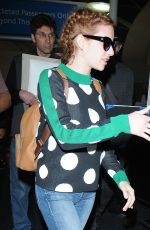 EMMA ROBERTS at LAX Airport in Los Angeles 05/03/2016