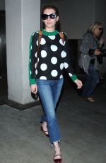 EMMA ROBERTS at LAX Airport in Los Angeles 05/03/2016